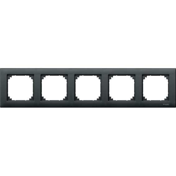 Рамка 5 постов Schneider Electric MERTEN M-PLAN, антрацит, MTN486514