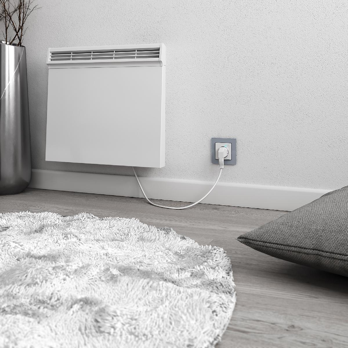 Умная  встраиваемая розетка с заземлением с защитными шторками (белый) W1171601