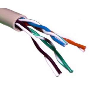 Кабель витая пара U/UTP кат.5E 4х2х24AWG solid CCA PVC сер. (м) PROCONNECT 01-0043-3